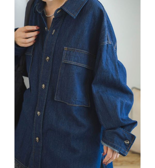 Ungrid「デニムルーズシャツ」|シャツ・ブラウス|