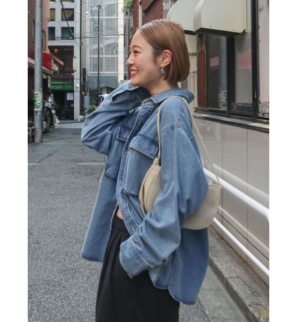 Ungrid「デニムルーズシャツ」|シャツ・ブラウス|