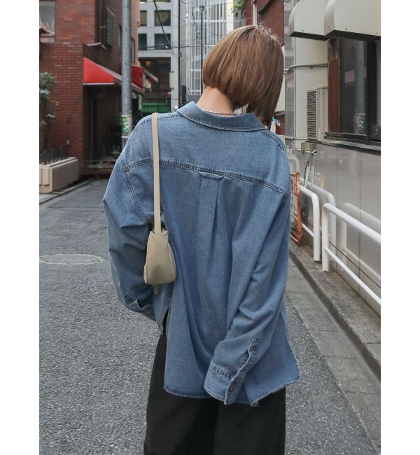 Ungrid「デニムルーズシャツ」|シャツ・ブラウス|