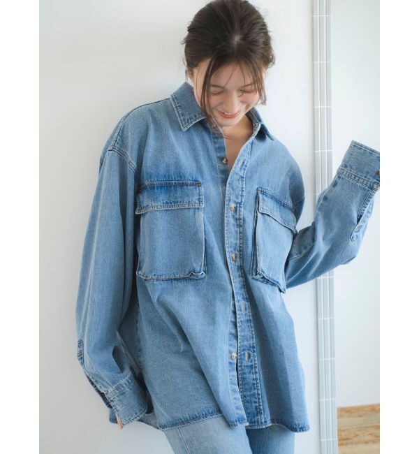 Ungrid「デニムルーズシャツ」|シャツ・ブラウス|