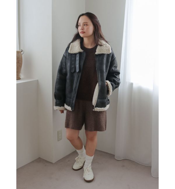 Ungrid「カラーネップニットハーフパンツ」|その他|