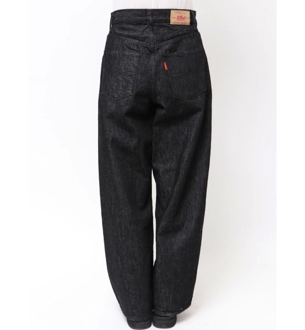 Ungrid「タックデザインカーブデニム」|デニム|