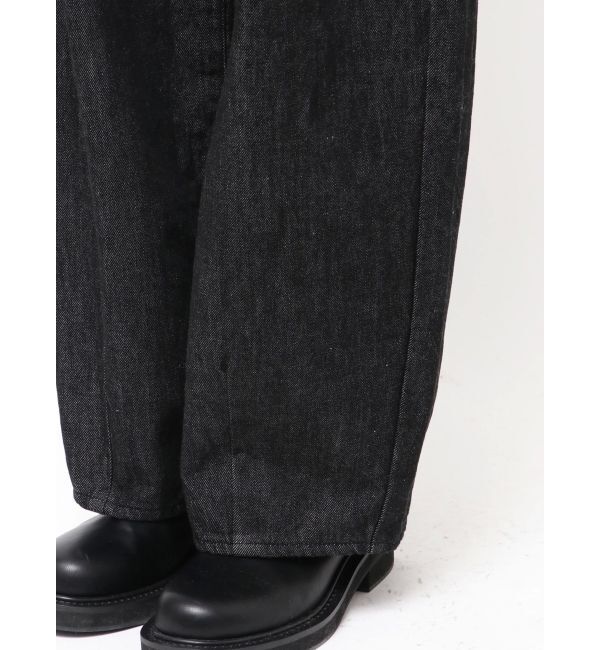 Ungrid「タックデザインカーブデニム」|デニム|