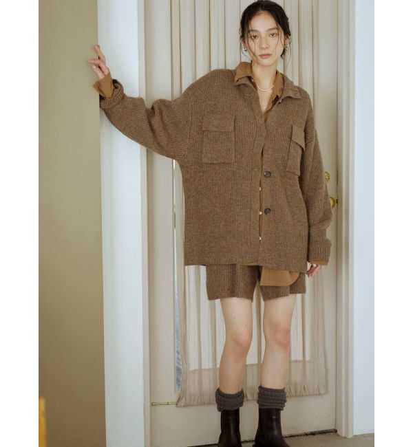 Ungrid「カラーネップニットカーディガン」|カーディガン|