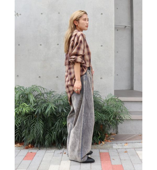 Ungrid「ビッグルーズチェックシャツ」|シャツ・ブラウス|