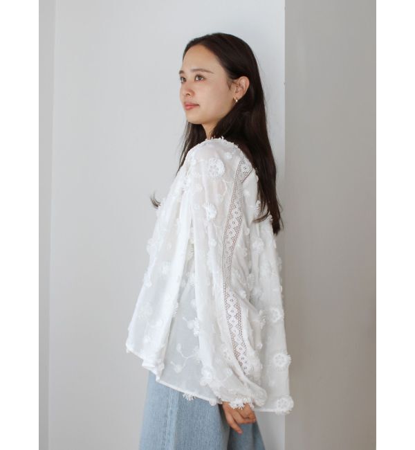 Ungrid「スリーブボリュームジャカードブラウス」|シャツ・ブラウス|