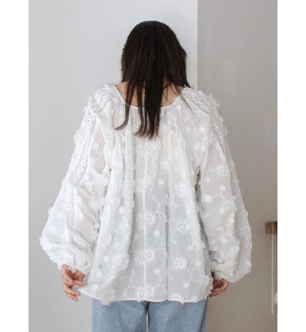 Ungrid「スリーブボリュームジャカードブラウス」|シャツ・ブラウス|