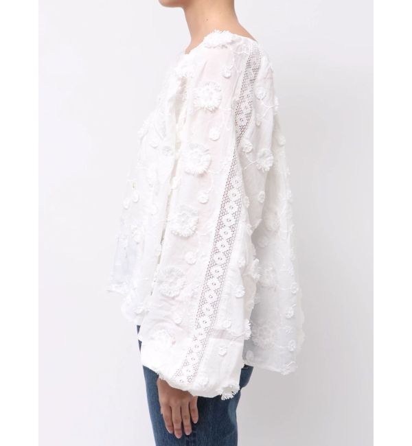 Ungrid「スリーブボリュームジャカードブラウス」|シャツ・ブラウス|