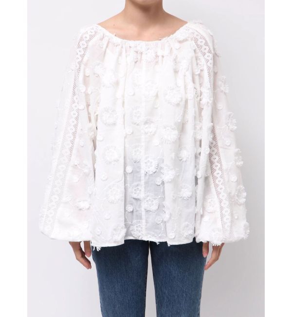 Ungrid「スリーブボリュームジャカードブラウス」|シャツ・ブラウス|