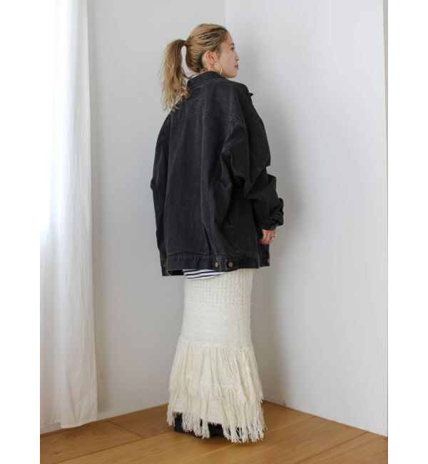 Ungrid「フリンジニットスカート」|スカート|