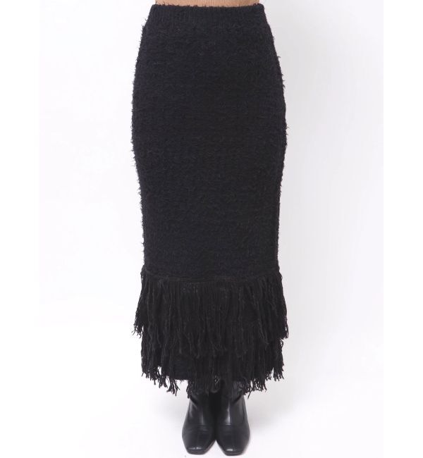 Ungrid「フリンジニットスカート」|スカート|