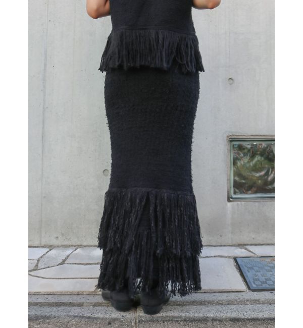 Ungrid「フリンジニットスカート」|スカート|