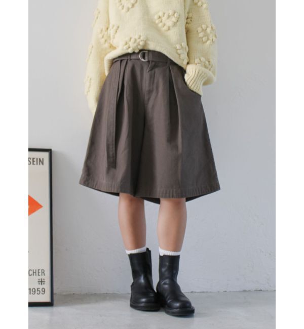 Ungrid「ワイドシルエットチノハーフパンツ」|その他|