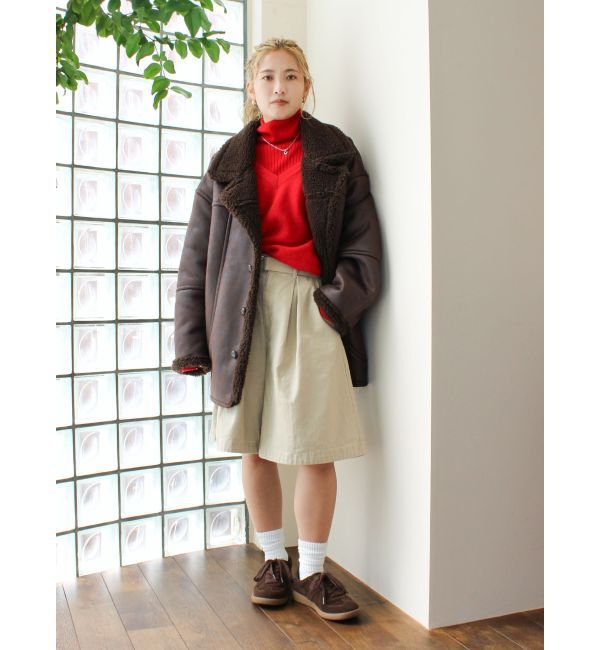 Ungrid「ワイドシルエットチノハーフパンツ」|その他|