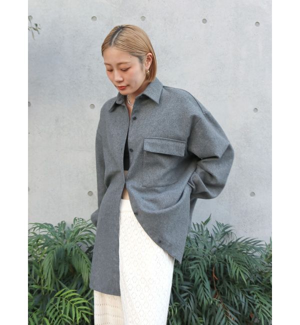 Ungrid「起毛デザインシャツ」|シャツ・ブラウス|