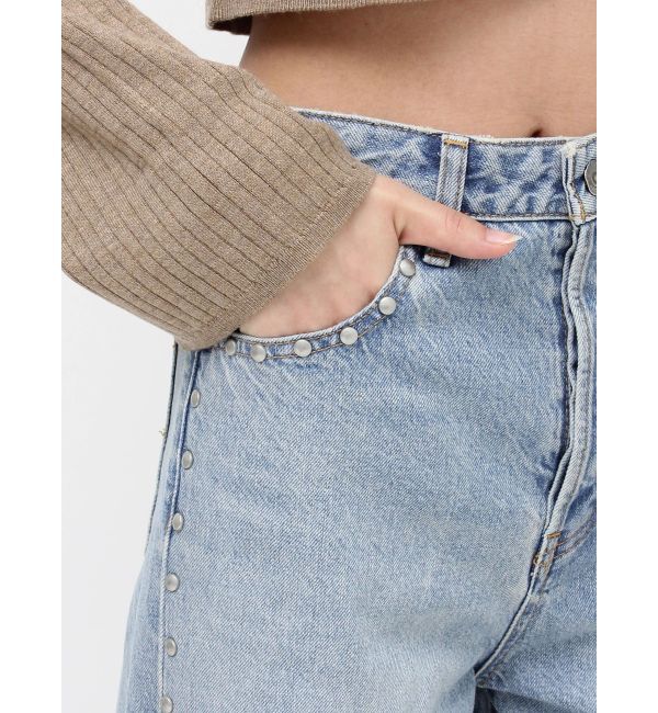 Ungrid「スタッズルーズデニム」|デニム|