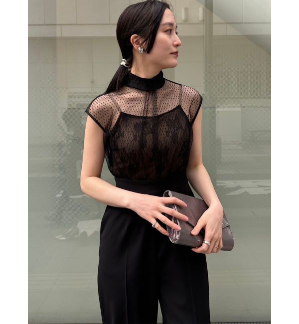 LAGUNAMOON「LADYチュールレースドッキングコンビネゾン」|ドレス|