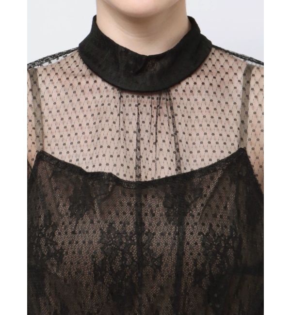 LAGUNAMOON「LADYチュールレースドッキングコンビネゾン」|ドレス|