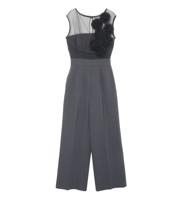 LAGUNAMOON「LADYコサージュチュールパンツドレス」|ドレス|