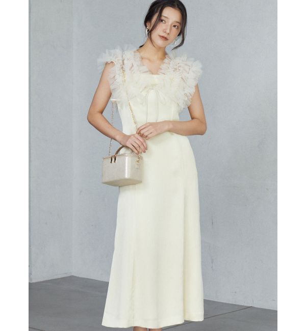 LAGUNAMOON「LADYノースリーブボレロキャミワンピース」|ワンピース|イエロー