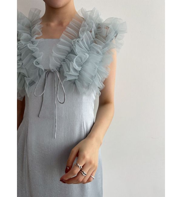 LAGUNAMOON「LADYノースリーブボレロキャミワンピース」|ワンピース|アイスブルー