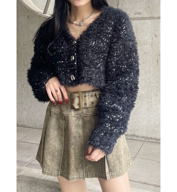 EVRIS「ワイドベルトプリーツミニスカート【セットアップ着用可能】」|スカート|