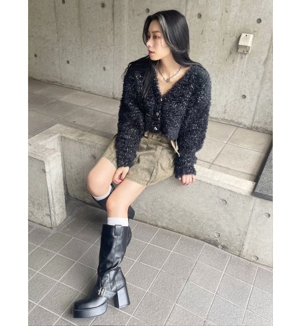 EVRIS「ワイドベルトプリーツミニスカート【セットアップ着用可能】」|スカート|