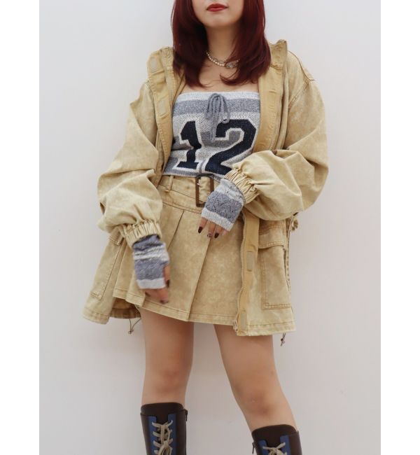 EVRIS「ワイドベルトプリーツミニスカート【セットアップ着用可能】」|スカート|