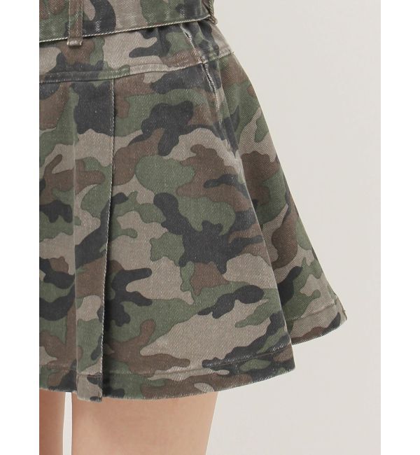 EVRIS「ワイドベルトプリーツミニスカート【セットアップ着用可能】」|スカート|