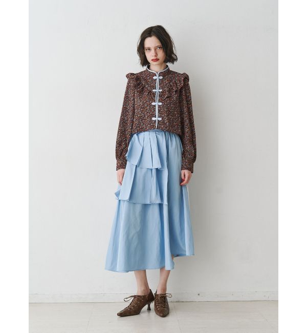 jouetie「ショートチャイナシャツ」|シャツ・ブラウス|