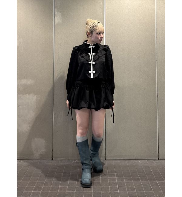 jouetie「ショートチャイナシャツ」|シャツ・ブラウス|