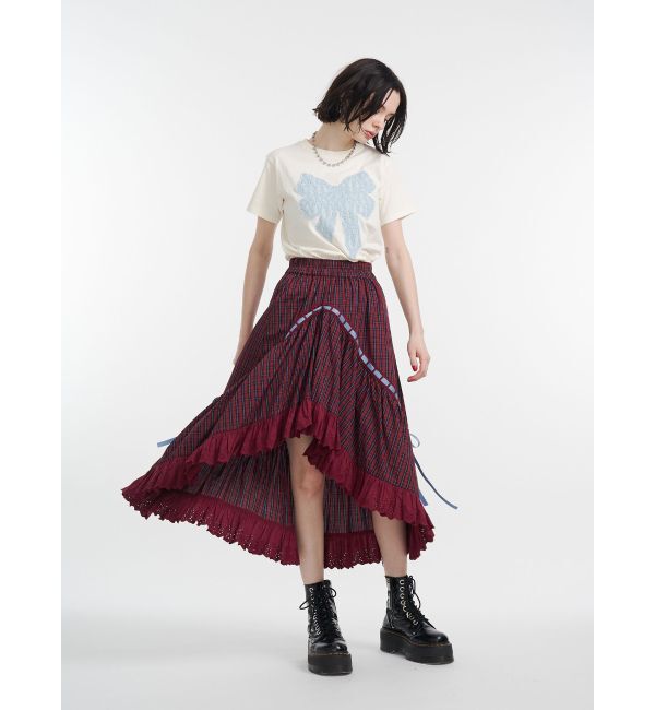 jouetie「リボンステッチアシメスカート【セットアップ対応】」|スカート|