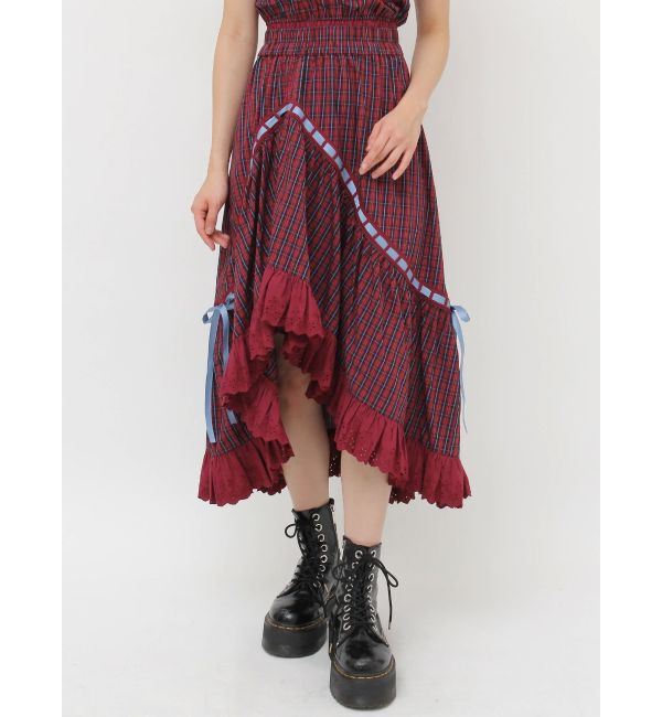 jouetie「リボンステッチアシメスカート【セットアップ対応】」|スカート|