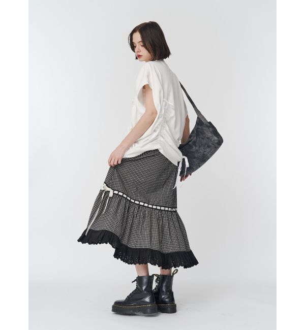 jouetie「リボンステッチアシメスカート【セットアップ対応】」|スカート|