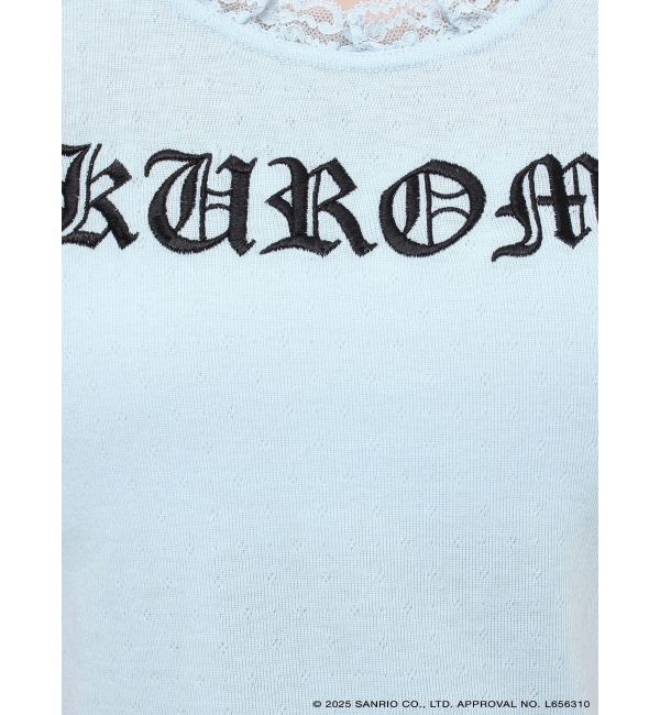 jouetie「【メロクロコラボ】KUROMIフリルチョーカーリボントップス」|Tシャツ・カットソー|