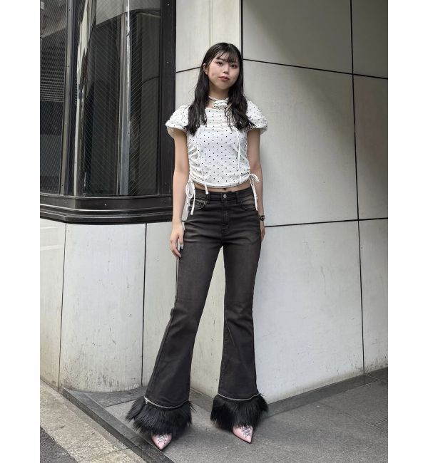 jouetie「コサージュオフショルトップス」|Tシャツ・カットソー|