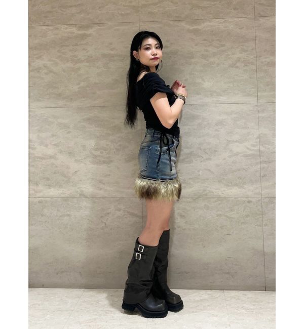 jouetie「コサージュオフショルトップス」|Tシャツ・カットソー|