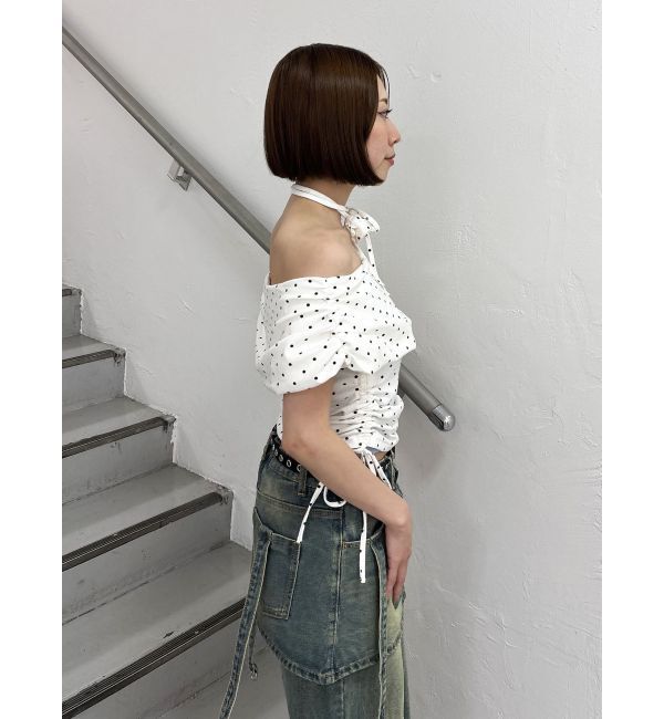 jouetie「コサージュオフショルトップス」|Tシャツ・カットソー|