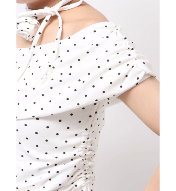 jouetie「コサージュオフショルトップス」|Tシャツ・カットソー|