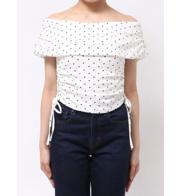 jouetie「コサージュオフショルトップス」|Tシャツ・カットソー|