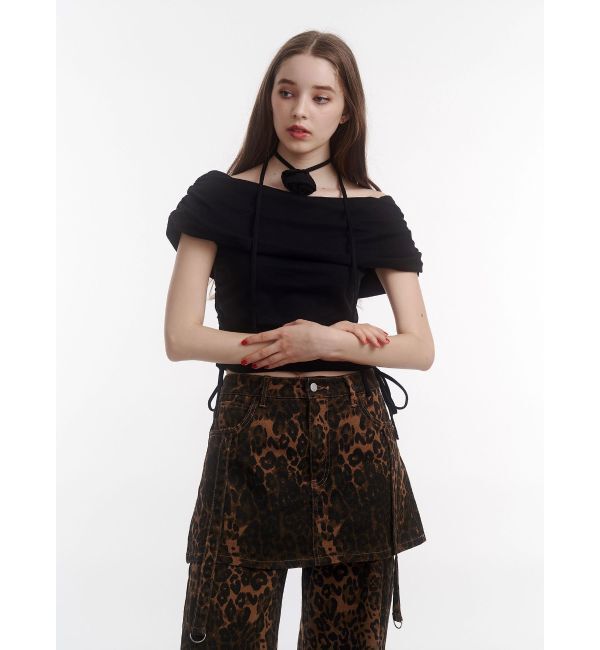 jouetie「コサージュオフショルトップス」|Tシャツ・カットソー|