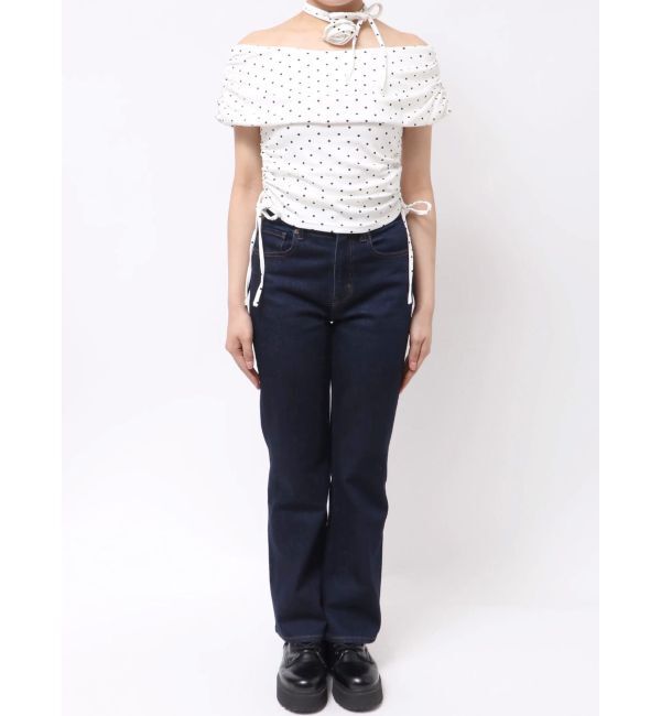 jouetie「コサージュオフショルトップス」|Tシャツ・カットソー|