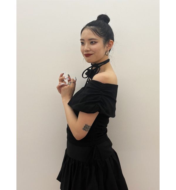 jouetie「コサージュオフショルトップス」|Tシャツ・カットソー|