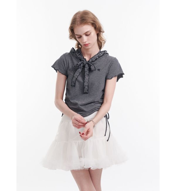 jouetie「フリルカットフーディー」|パーカー|