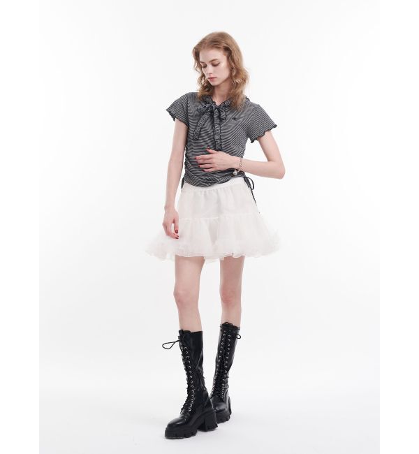 jouetie「フリルカットフーディー」|パーカー|