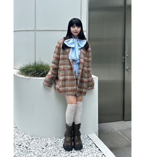 jouetie「スリーブフリルビッグボウタイブラウス」|シャツ・ブラウス|