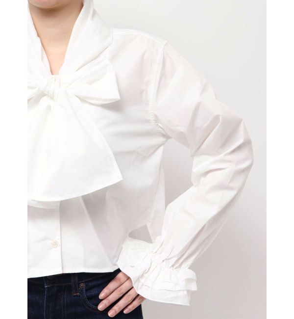 jouetie「スリーブフリルビッグボウタイブラウス」|シャツ・ブラウス|