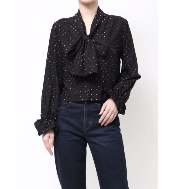 jouetie「スリーブフリルビッグボウタイブラウス」|シャツ・ブラウス|