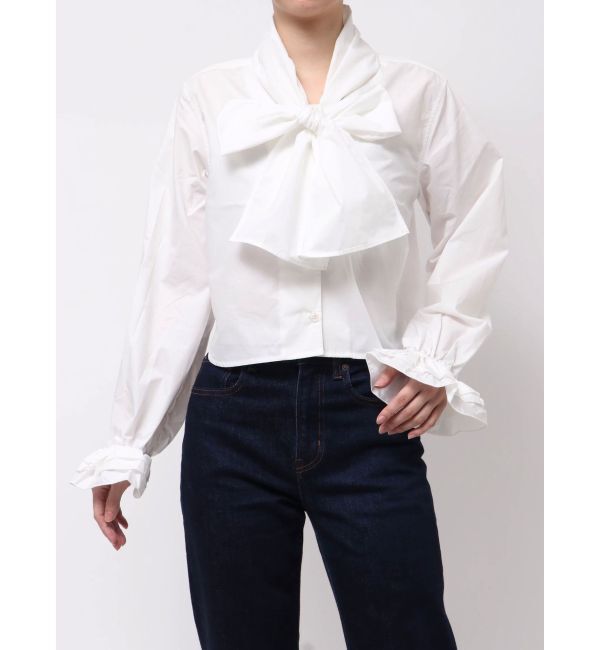 jouetie「スリーブフリルビッグボウタイブラウス」|シャツ・ブラウス|