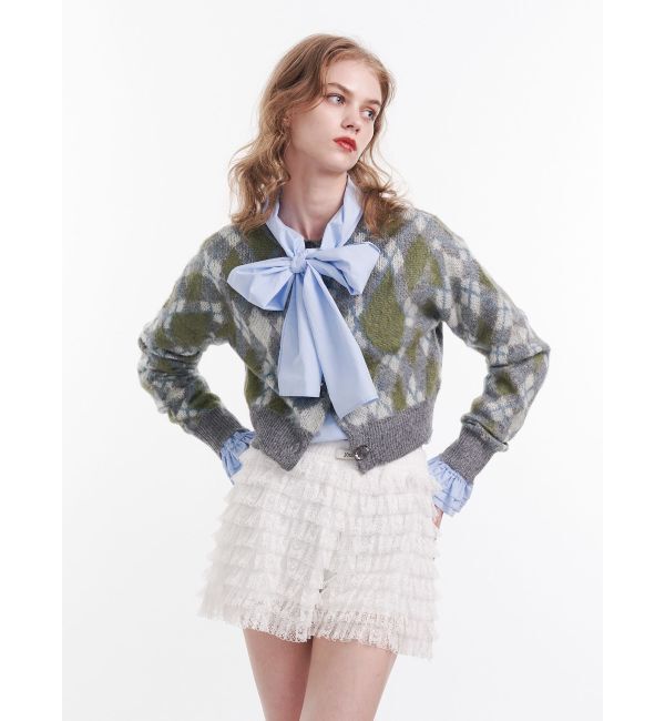 jouetie「スリーブフリルビッグボウタイブラウス」|シャツ・ブラウス|